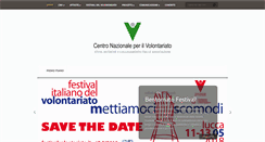 Desktop Screenshot of centrovolontariato.net