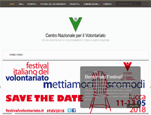 Tablet Screenshot of centrovolontariato.net